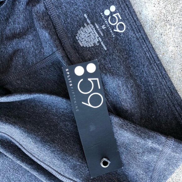 NWT Splits59 Tendu Grip Leggings Grippy Stirrups Grey Medium - Picture 5 of 8